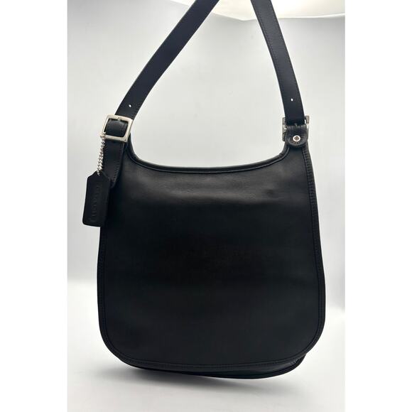 Coach 9131 Saddle Flap Crossbody | 90s Leather Hippie Bag | Vintage Minimal - Picture 15 of 16